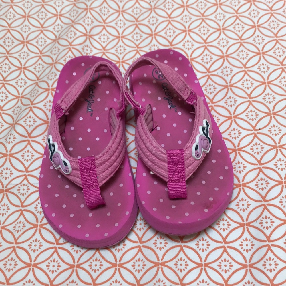 Flamingo flip flops